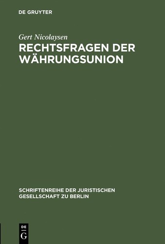 Rechtsfragen der - rechtsfragen,